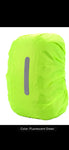 Pack Cover Flouro Green with reflective strip 8-17 litre