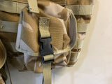 Desert DPM Camo - Vest Tactical Load Carrying webbing with pouches.