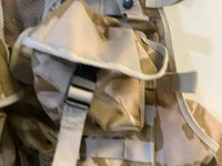 Desert DPM Camo - Vest Tactical Load Carrying webbing with pouches.