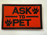 Patches/Badges  (With hook and loop fastener back or Sew on)