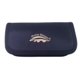 Honey Badger - Embroidered Black Zipper Pouch