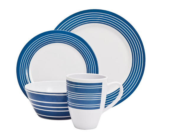 Campfire Melamine Dinner Set 16 Piece Nautical