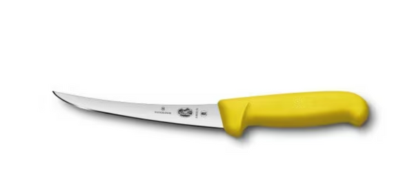 Victorinox Boning Knife 5.6608.15cm Curved Blade Yellow Hand