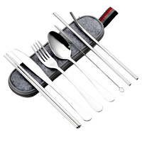 Faroot - 8Pc Stainless Steel Cutlery set in felt bag